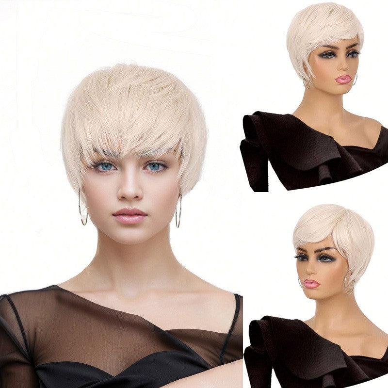 Platinum Short Lace Front Wig
