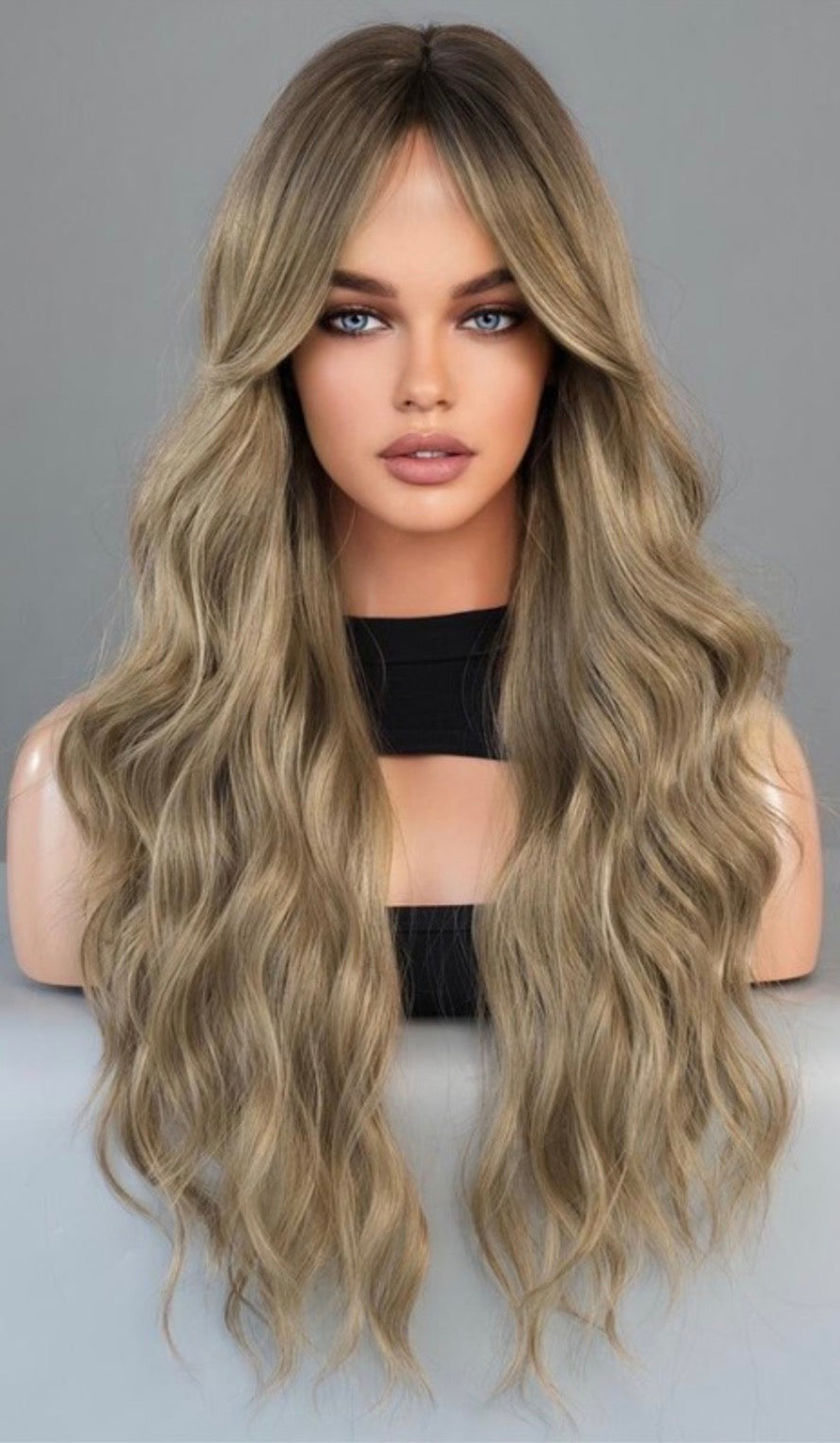 Light Brown Beach Wave Wig