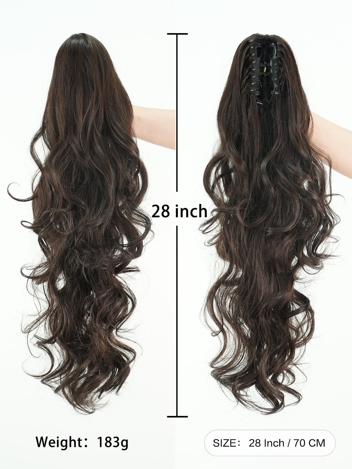 Ready to wear Curly Clip/in Pony Hair