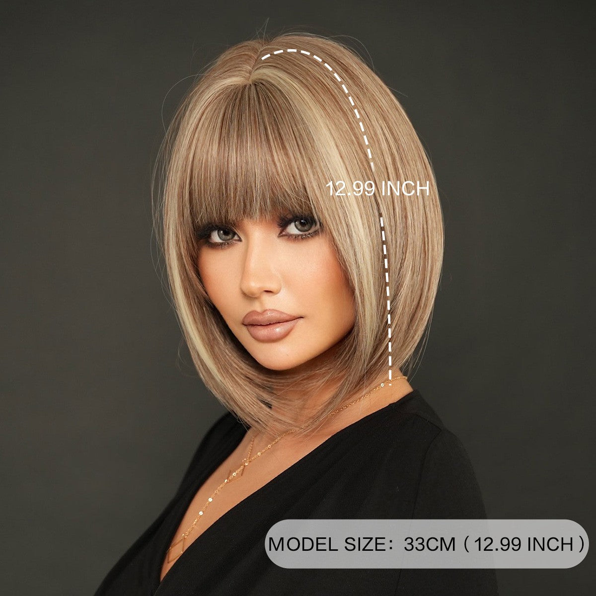 Tea Brown Ombre Bob Wig