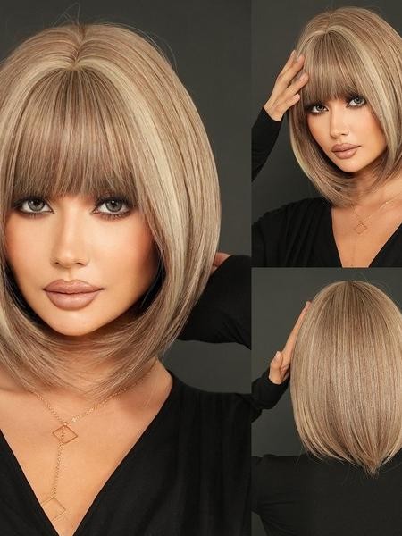 Tea Brown Ombre Bob Wig
