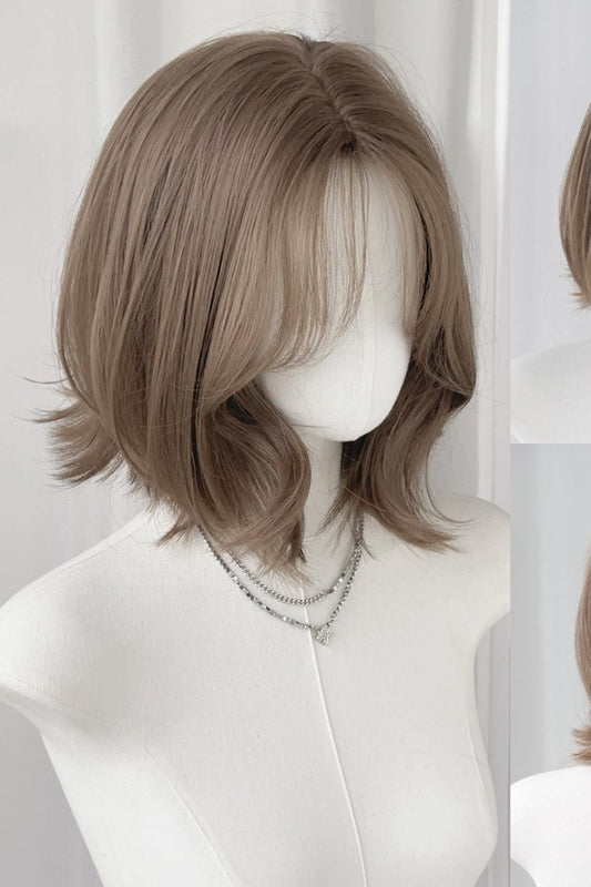 Brown Short Bob Wig - Ash Brown