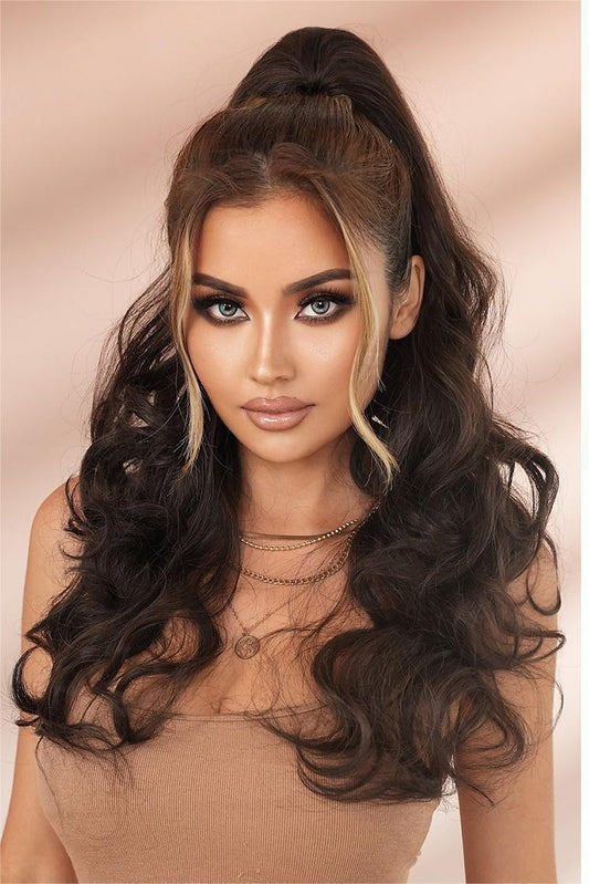 Ready to wear Curly Clip/in Pony Hair