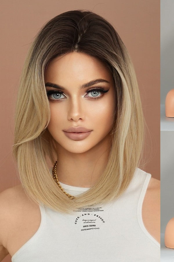 Gradient Blonde Bob Wig