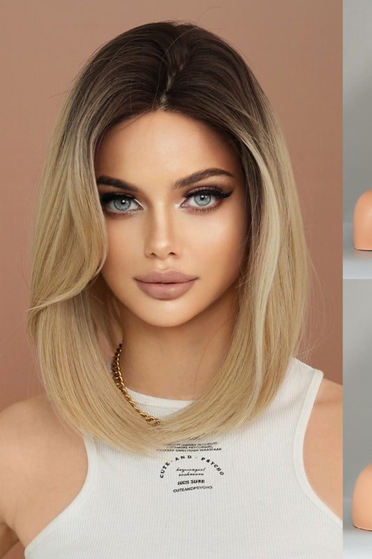 Gradient Blonde Bob Wig