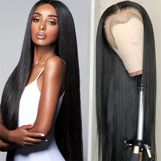 Center-parted Long Straight Wig