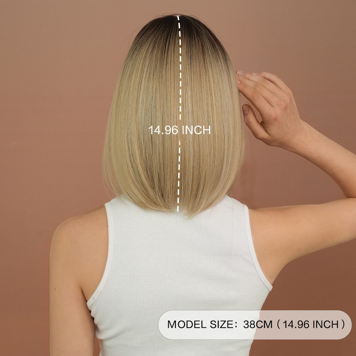 Gradient Blonde Bob Wig